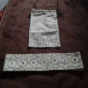 Home Sewn Headband with matching Cellphone Carrier by Nicole